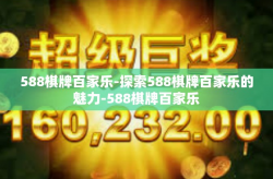 588棋牌百家乐-探索588棋牌百家乐的魅力-588棋牌百家乐