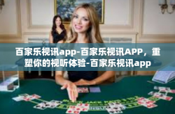 百家乐视讯app-百家乐视讯APP，重塑你的视听体验-百家乐视讯app