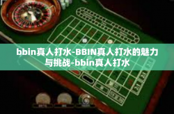 bbin真人打水-BBIN真人打水的魅力与挑战-bbin真人打水
