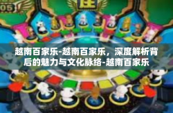 越南百家乐-越南百家乐，深度解析背后的魅力与文化脉络-越南百家乐