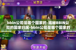 bbin公司是哪个国家的-揭秘BBIN公司的国家归属-bbin公司是哪个国家的