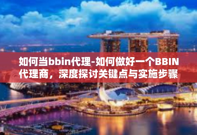 如何当bbin代理-如何做好一个BBIN代理商，深度探讨关键点与实施步骤-如何当bbin代理